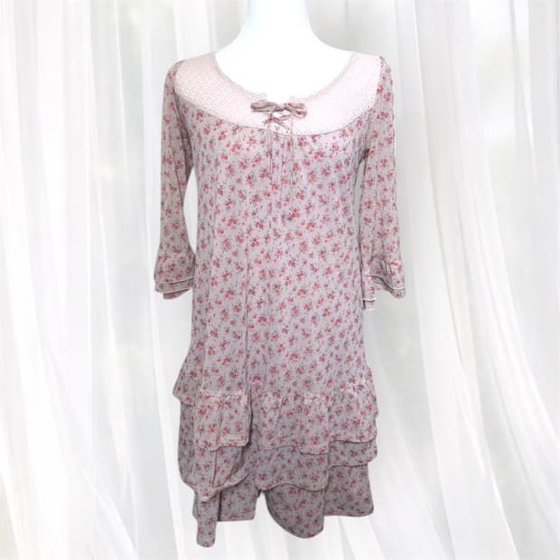 빈티지 꽃무늬 원피스