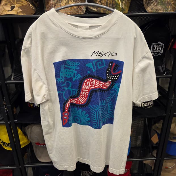 [미세오염]90s vintage T-shirt mexico 뱀