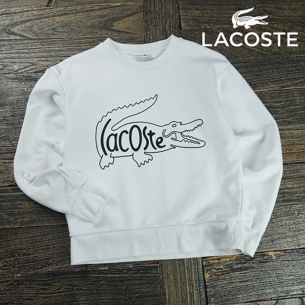 [라코스테] 빅로고 자수 오버핏 맨투맨 M19938