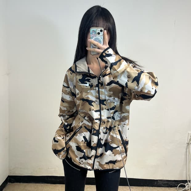 Nike camo Dri-FIT running windbreaker