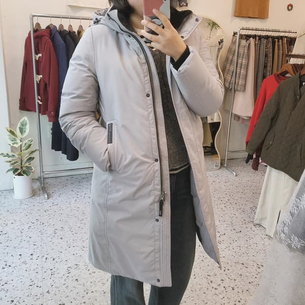 FILA 덕다운 롱패딩 여자 S(드라이 완료)