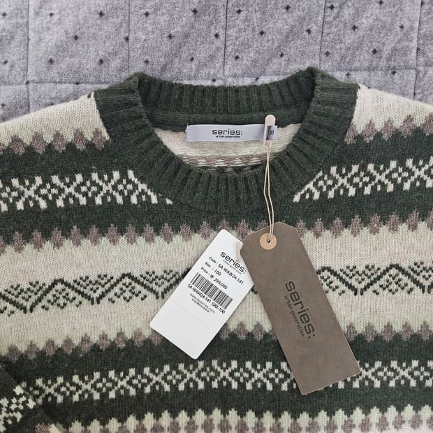 시리즈 페어아일 패턴 니트