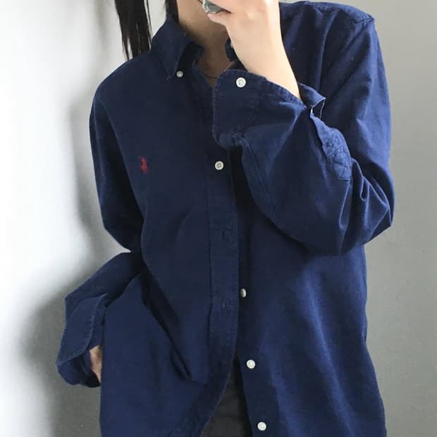 Polo 폴로 랄프로렌 신형 딥네이비컬러 버튼다운 셔츠
