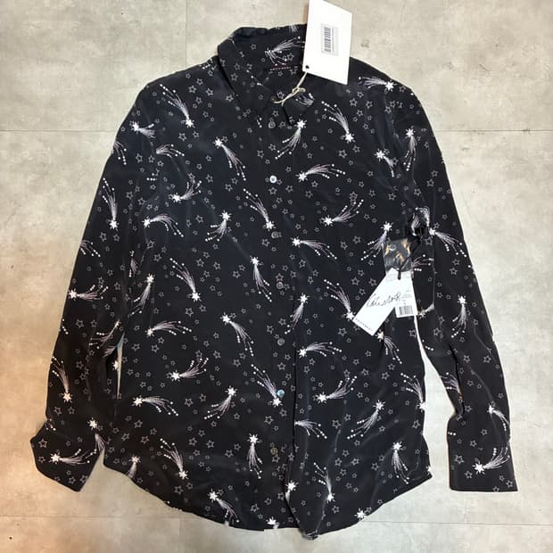 Kate Moss X EQUIPMENT Star Silk shirt
