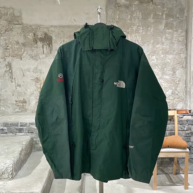 노스페이스 그린 써밋 시리즈 고어텍스 나일론 자켓