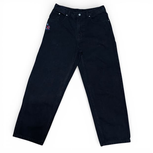 M 위캔더스 루즈 흑청 데님팬츠