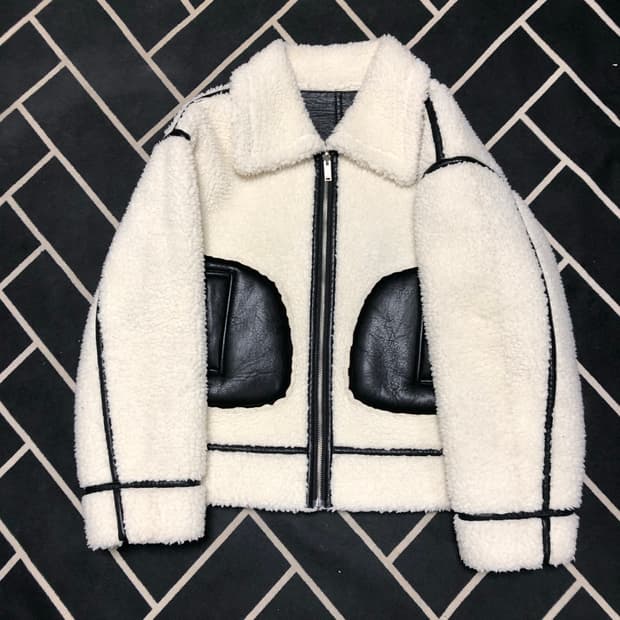 (횡재가)편집샵 리버시블 양면 무스탕/몽클레어 타임 솔리드 시스템 톰포드