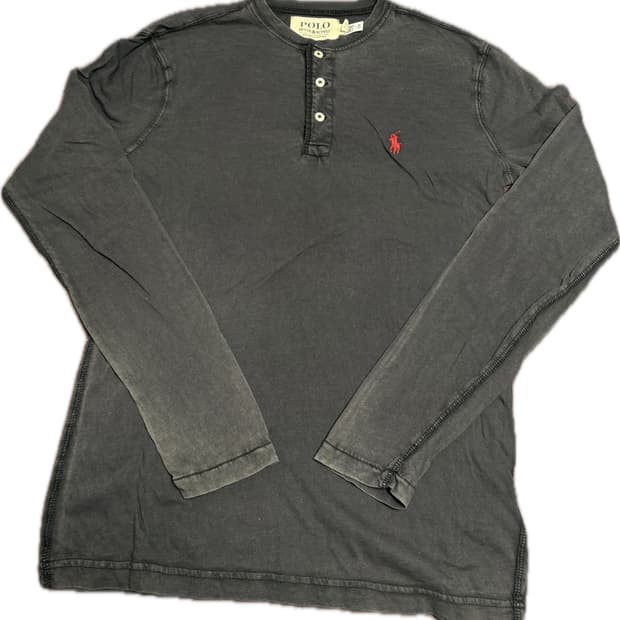 Polo DENIM&SUPPLY 가먼트다이 헨리넥 XS 