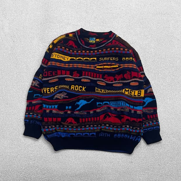 Emaroo 오스트레일리아 빈티지 케이블 니트