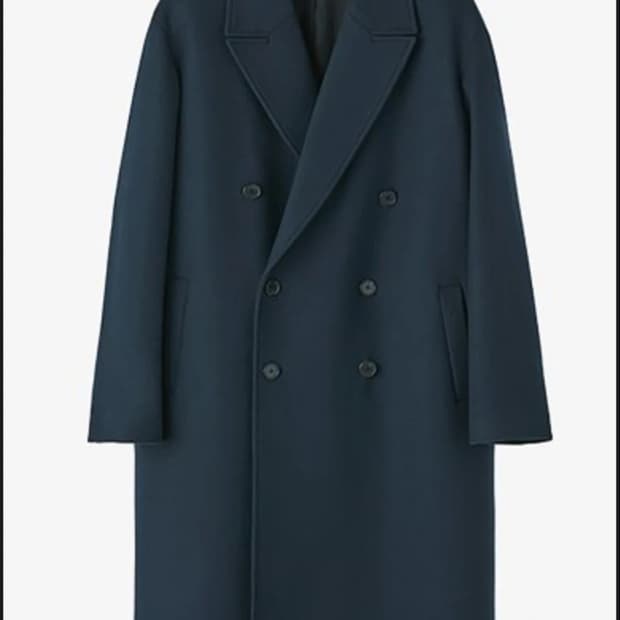 쿠어 MTR 오버핏 더블 롱 코트 (터콰이즈) L