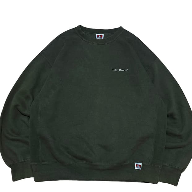 벤 데이비스 로고 카키 맨투맨