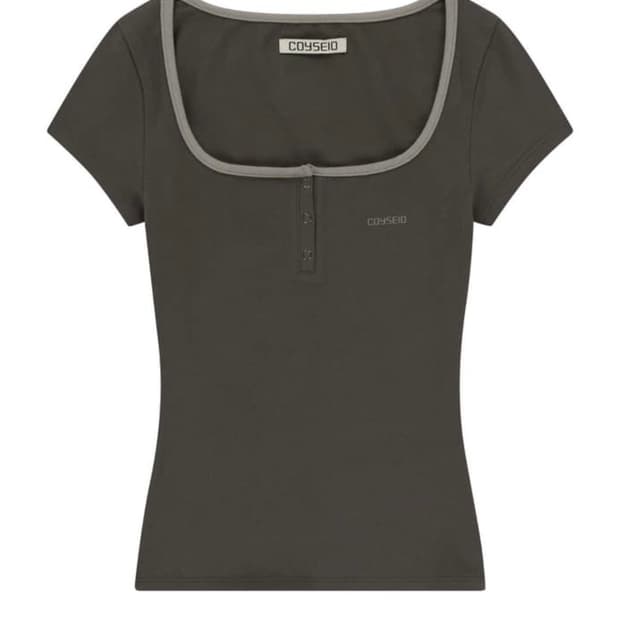 코이세이오 반팔 PRONG SNAP MINI LOGO TEE BROWN