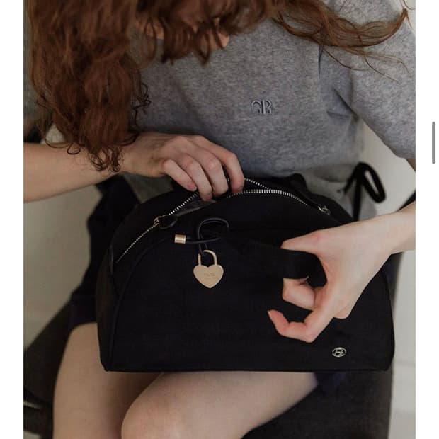 린츠 RINZ 오믈렛백 스웨이드 블랙