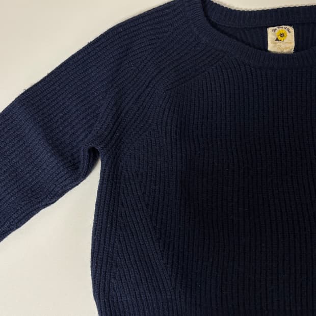 일본 빈티지 네이비 니트