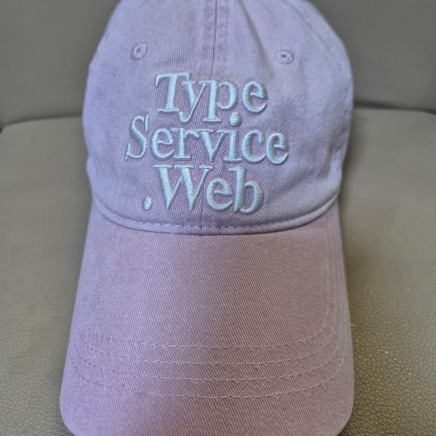 Type Service 타입서비스 핑크색 볼캡