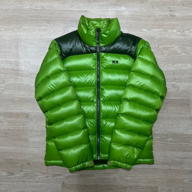 K2 남여공용 덕다운 스탠드넥 경량패딩 점퍼 [라이트 그린] S/90