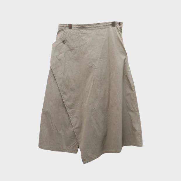 Y'S 요지 야마모토 언발 코튼 스커트 65080