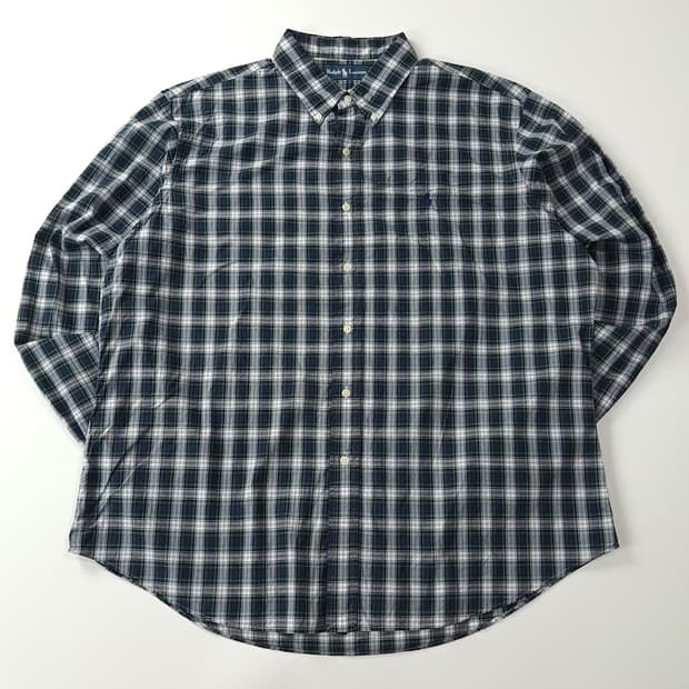 CA641 2XL 폴로 00s 모던 블랙워치 체크 셔츠 남방