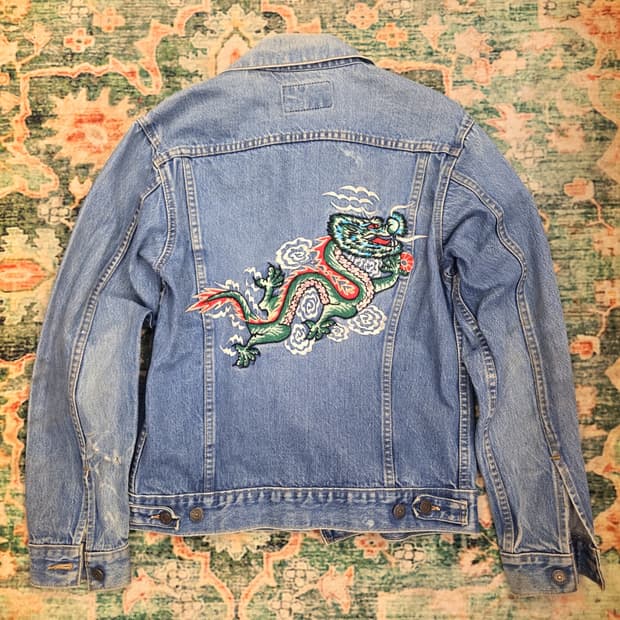 리바이스 80s 데님자켓 용자수  스카쟌자켓