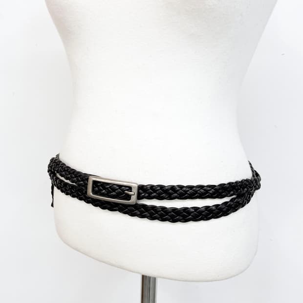 빈티지 레이어드 레더 벨트