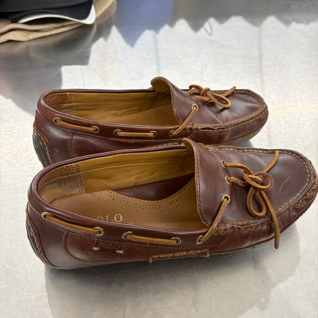폴로 브라운 보트 슈즈 로퍼 270