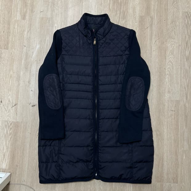 지고트 여성 프리미엄 구스다운 니트 롱패딩 55-66