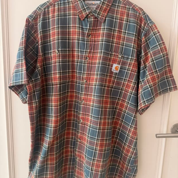 칼하트 (CARHARTT )  체크 반팔 