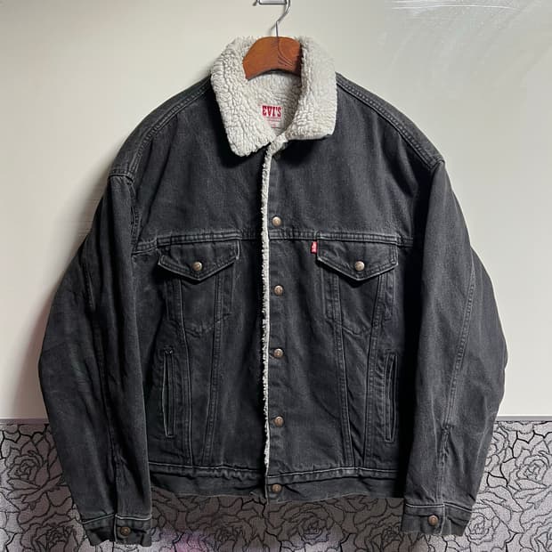 80s 리바이스 쉐르파 흑청 자켓