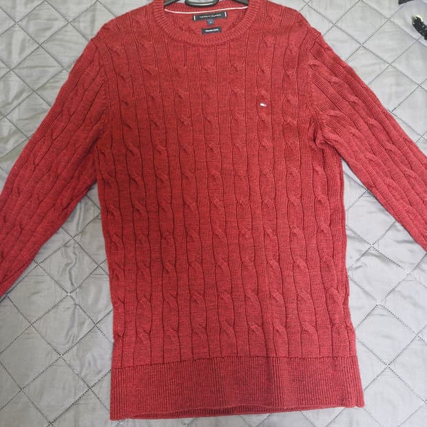타미힐피거 빨강니트