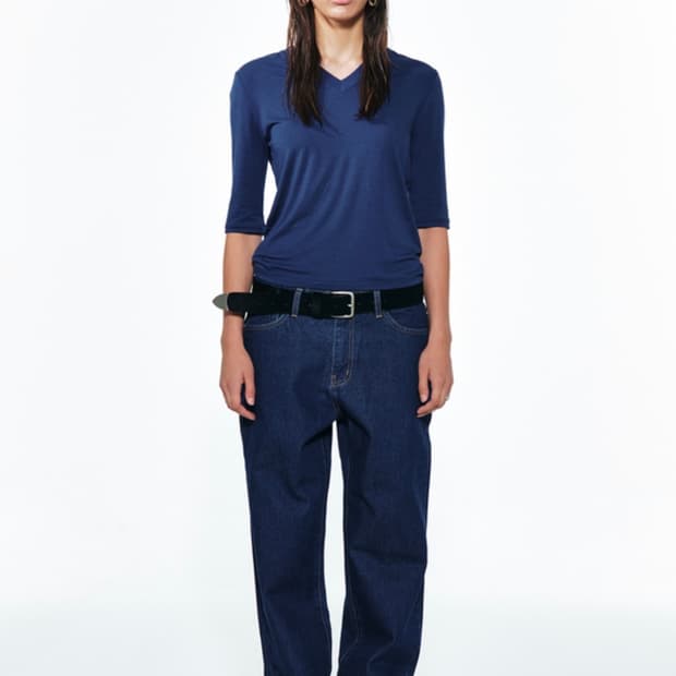 [새상품] 다이닛 클래식 로우 데님 팬츠 블루 S