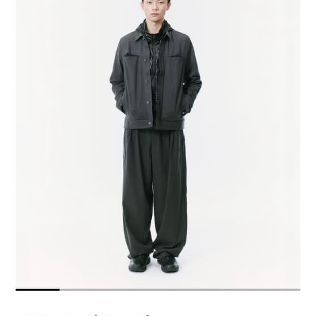 산산기어 트러커 자켓 차콜