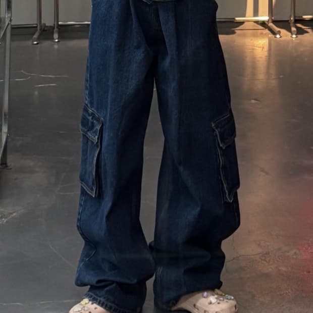 필드워커 올드스쿨 데님 카고팬츠 A3467