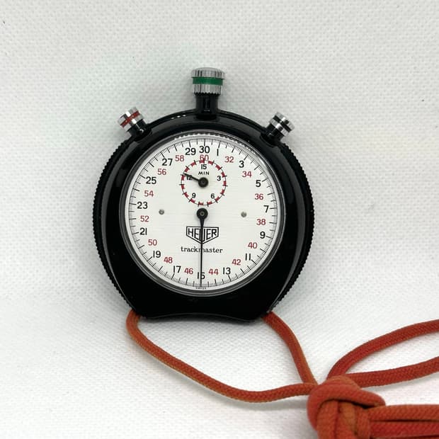[빈티지] 호이어(Heuer) 트랙마스터 스톱워치 (디스플레이용)