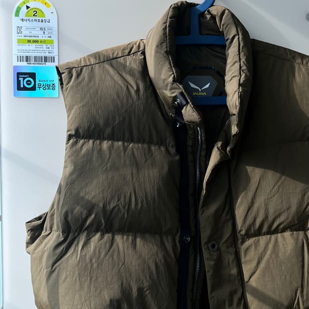 SALEWA 덕다운 베스트 XL 카키브라운