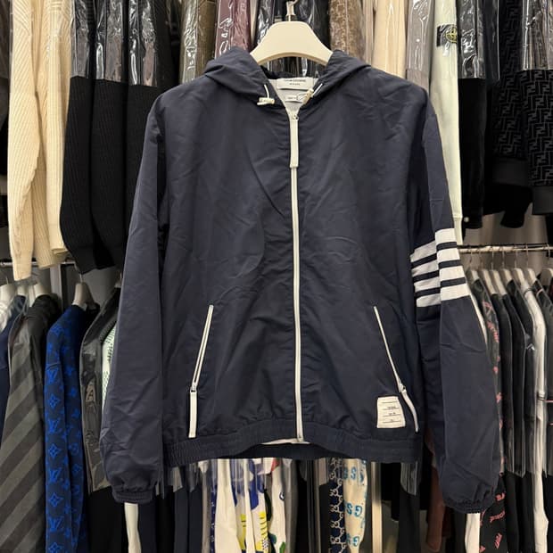 [리오브전포점] 톰브라운 립스탑 메시 4바 후드 바람막이