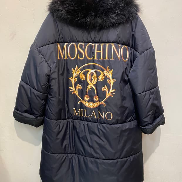 모스키노 블랙 패딩 코트 38(정품)