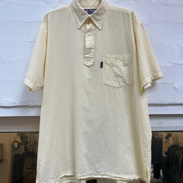 Chaps Ralph Lauren 시어서커 반팔 하프셔츠 L