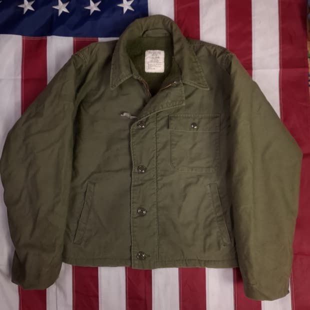 오리지날 80's 미해군 A-2 덱자켓