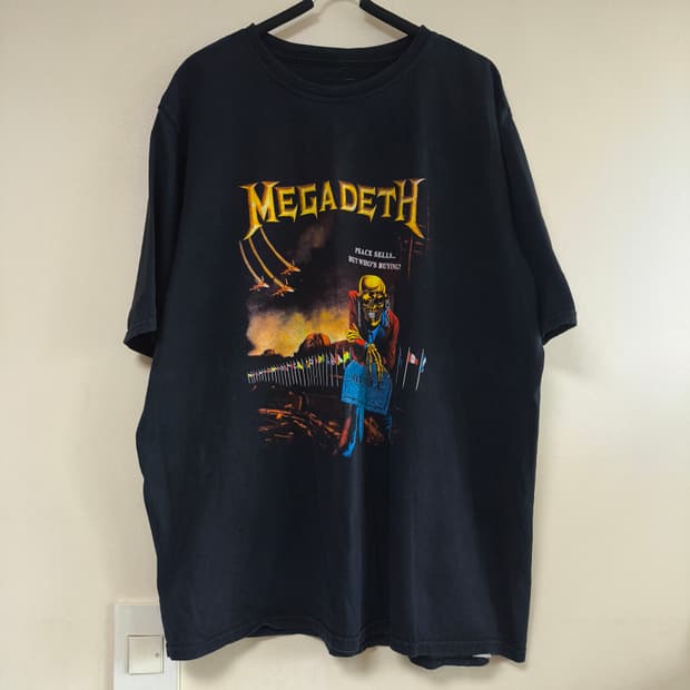 [XL] MEGA DETH 메가데스 빈티지 밴드티 메탈티