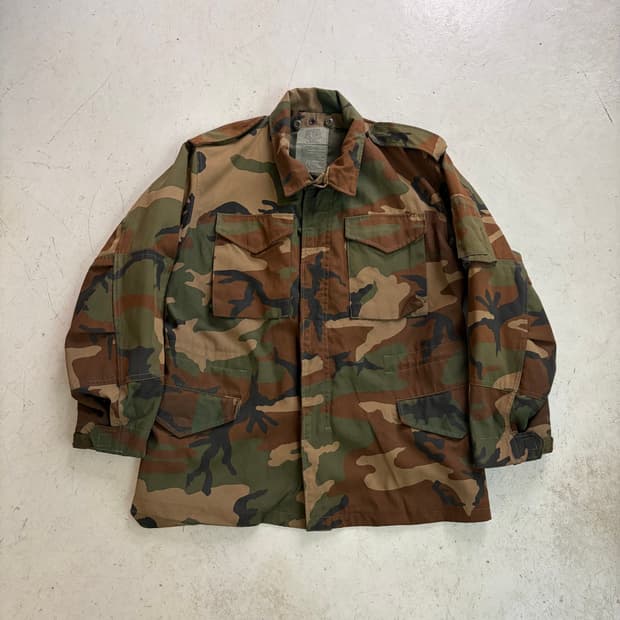 80s US Army M-65 빈티지 우드랜드 필드자켓 M
