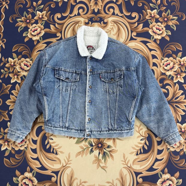 (L)90s 리비이스 Levis 쉐르파 데님자켓(made in usa)
