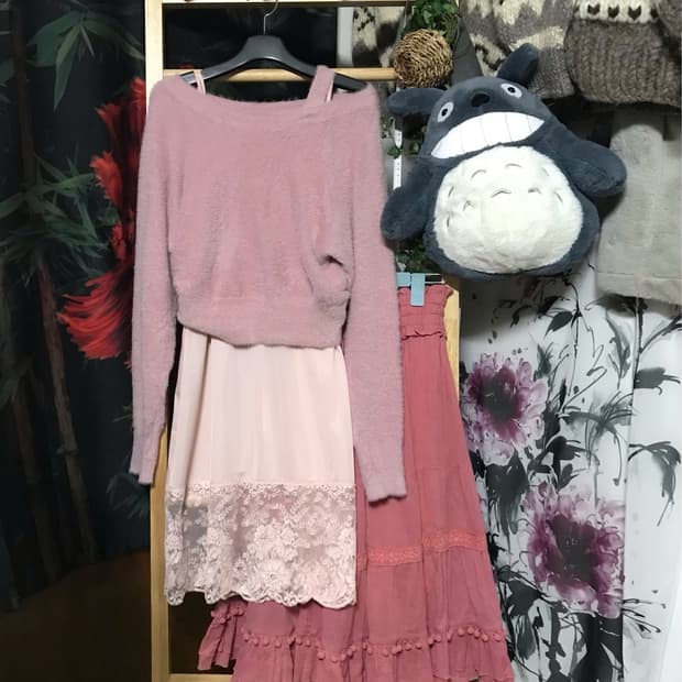 딸기우유 모리걸 레이어드 코디 set🩷