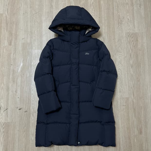 닥스 키즈 프리미엄 덕다운 후드 롱패딩 140 