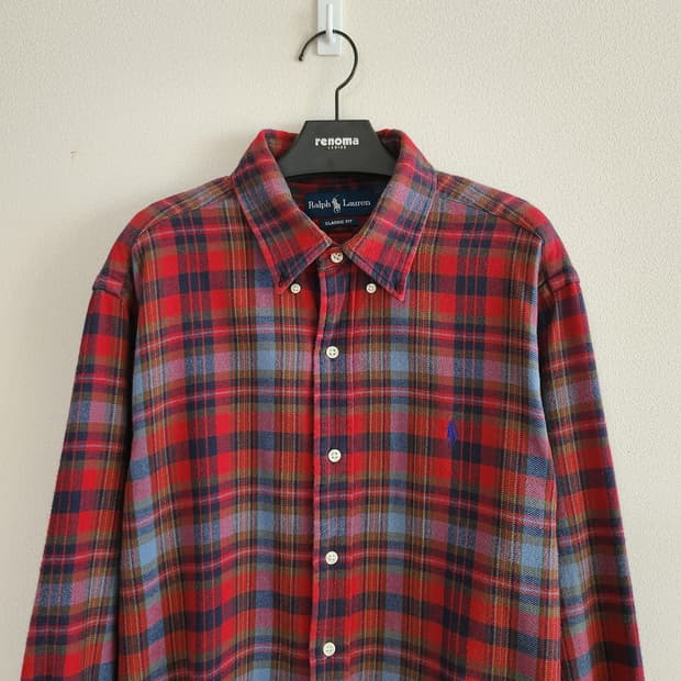 폴로랄프로렌 체크셔츠 (L