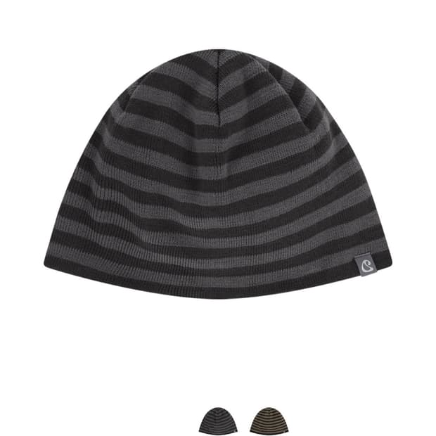 코이세이오 듀얼 스트라이프 비니 퍼플 그레이