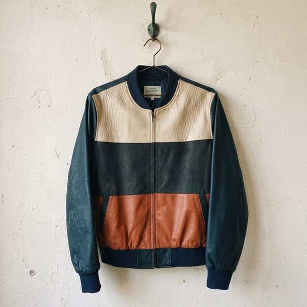 솔로프라감성 프리미엄 가죽 보머 자켓