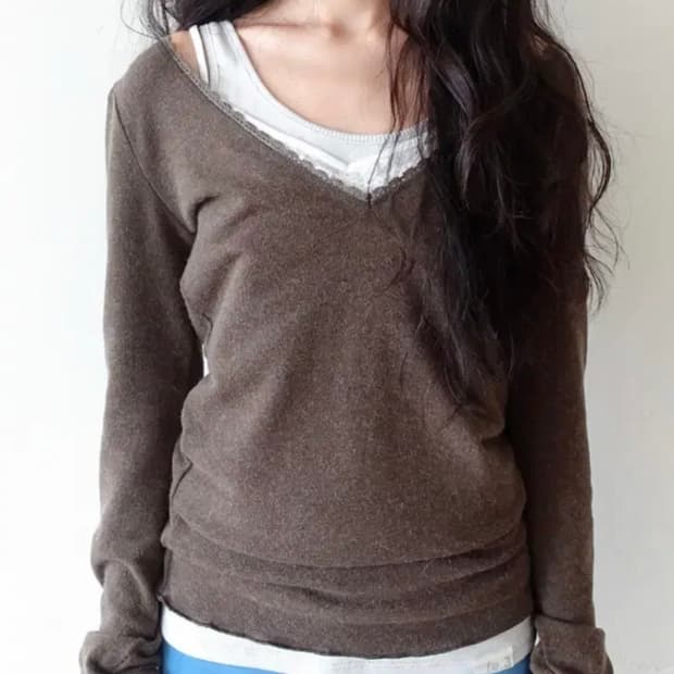 샵페어리 iris long top 카키