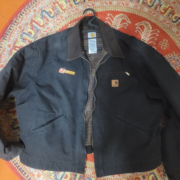 칼하트 J97 디트로이트 자켓 블랙 2xl