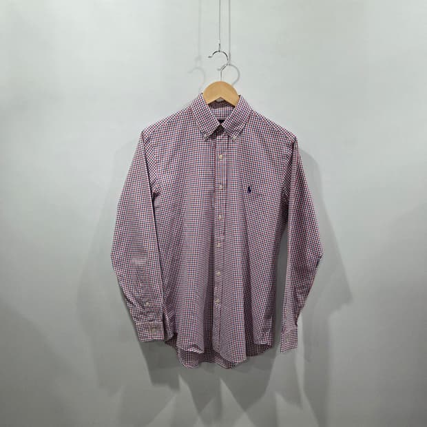 폴로랄프로렌 버튼다운 체크셔츠 S