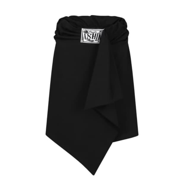 카시코 Embroied Patch Draped Wrap Skirt s